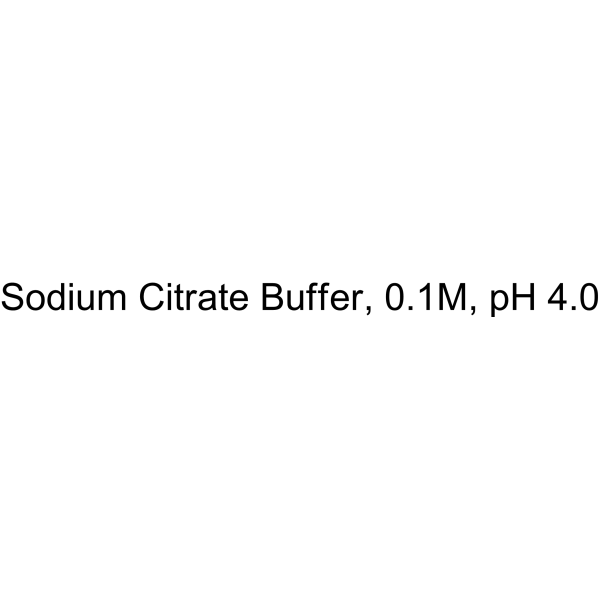 Sodium Citrate Buffer, 0.1M, pH 4.0